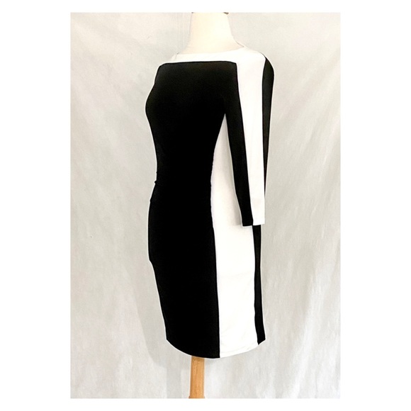 Lauren Ralph Lauren Ruched Color Block Dress - Picture 4 of 10
